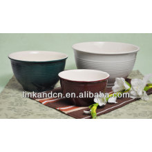 Vaso de cerámica grande a granel / tazón de fuente de esmalte